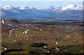 Cochno, Loch Lomond and Ben Lomond from the air