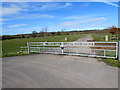 SO4001 : Usk Showground entrance near Gwernesney, Monmouthshire by Jaggery