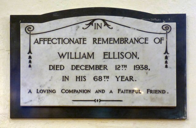 Memorial to William Ellison