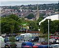 Asda car park in Blackburn