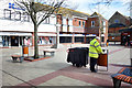 Emptying the bins, Saxon Square