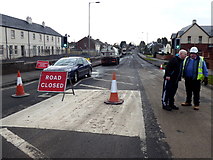 H4672 : Road works, Hospital Road, Omagh - 5 by Kenneth  Allen