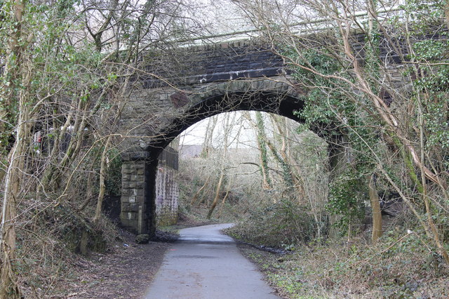 Road bridge over cycle route