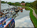 Canal and boatyard in Nuneaton, Warwickshire