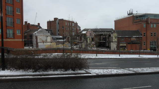 Demolition site on Rutherford Street, Newcastle upon Tyne