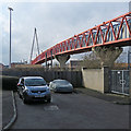 Cambridge: the Carter Bridge from the end  of Rustat Avenue