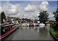 Canal boatyard near Bedworth in Warwickshire