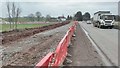 SO8541 : Roadworks on the A4104 at Upton-upon-Severn by Philip Halling