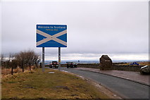 NT6906 : The Scottish Border at Carter Bar by Mike Pennington