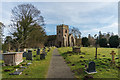 SO4876 : Churchyard, St Mary the Virgin, Bromfield by Ian Capper