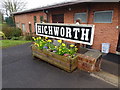 The station sign from the former Highworth railway station