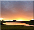 NB1525 : Sunset over Loch Sùrstabhat by Andy Waddington