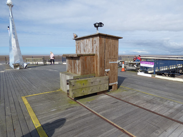 End of the pier tramway