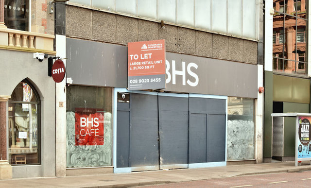 Former BHS (British Home Stores), Belfast - April 2018(1)