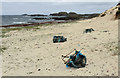 NM2623 : Old lobster pots at Port Ceann na Creige by Andy Waddington