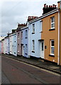 Colourful row of houses in Paignton