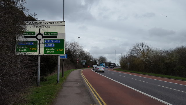 Approaching the Ring Road © Peter Mackenzie :: Geograph Britain and Ireland