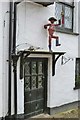 A flowerpot man Morris Dancing, Berrynarbour, Devon