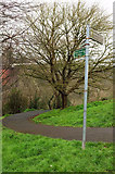 ST5672 : Footpath signpost, Sion Hill, Clifton by Derek Harper