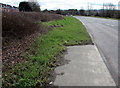 End of the pavement, Bristol Road, Stonehouse