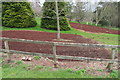 Wild flower area in preparation