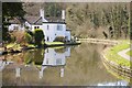 House reflected in the Staffordshire and Worcestershire Canal