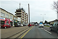 Shops and flats by A127, Southend