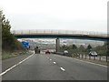 The M65 runs under a farm track