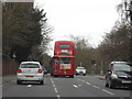 Routemaster 339 bus on Palmers Hill, Epping