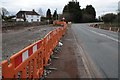 SO8541 : Roadworks on the A4104 at Upton-upon-Severn by Philip Halling