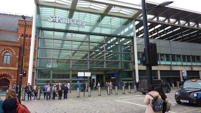 Entrance to St. Pancras Station, East... © Richard Cooke :: Geograph ...