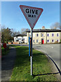TM3674 : Roadsign on Peasenhall Road by Geographer