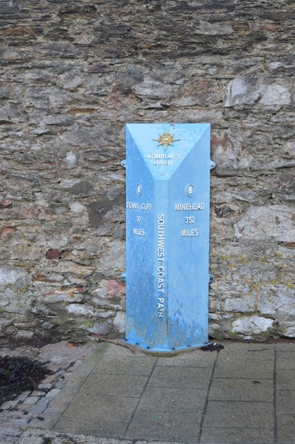 South West Coast Path Marker, Admiral's Hard
