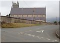 Drumintee Chapel  with a mist shrouded Slieve Gullion in the background