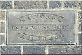 Datestone on the former National Infant School, Wilsden