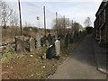 SJ8146 : Gravestones behind St Luke's, Silverdale by Jonathan Hutchins