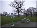 Outdoor gym in Roe Green Park, Kingsbury