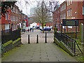 Church footpath and Bond Street in Wolverhampton