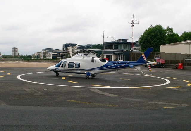 Helicopter at London Heliport