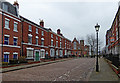 Georgian cobbled street in Wolverhampton