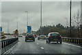 SU6404 : City of Portsmouth : M27 Motorway by Lewis Clarke