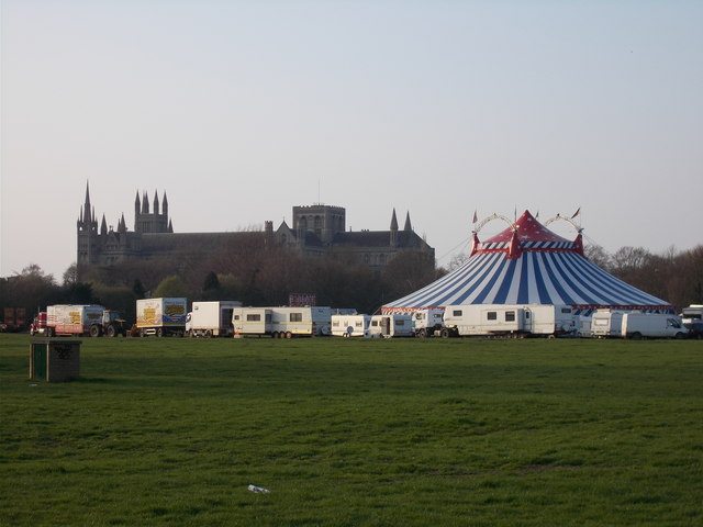 Uncle Sam's American Circus on The Embankment, Peterborough