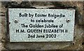 NO1703 : Golden Jubilee memorial by Bill Kasman