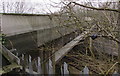 North side of The Highway road and railway bridge, New Inn