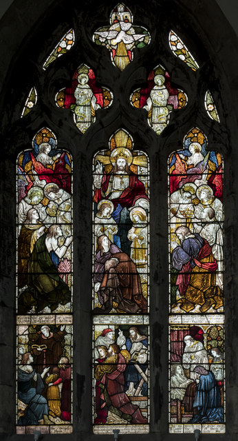 Stained glass window, St Andrew's church, Epworth