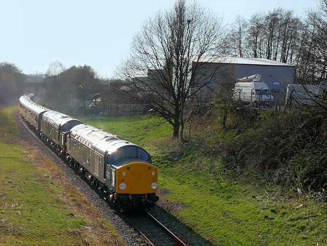 Class 40 Diesel Locomotive at Bury