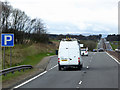 NN8206 : Layby on the Southbound A9 near Greenloaning by David Dixon