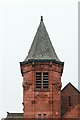 SE2932 : Former Holbeck Public Library - Tower close-up by Alan Murray-Rust