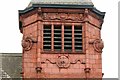SE2932 : Former Holbeck Public Library - Tower close-up with Leeds City arms by Alan Murray-Rust
