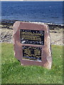 Plaque to commemorate the South Kessock ferry tragedy of 1894